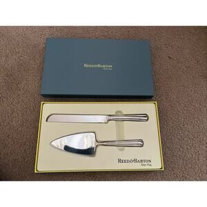 Regency by Reed & Barton Stainless Steel Cake Server Set, Knife & Spatula